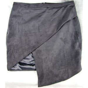 SALE! Suede Gray Short Mini Skirt
